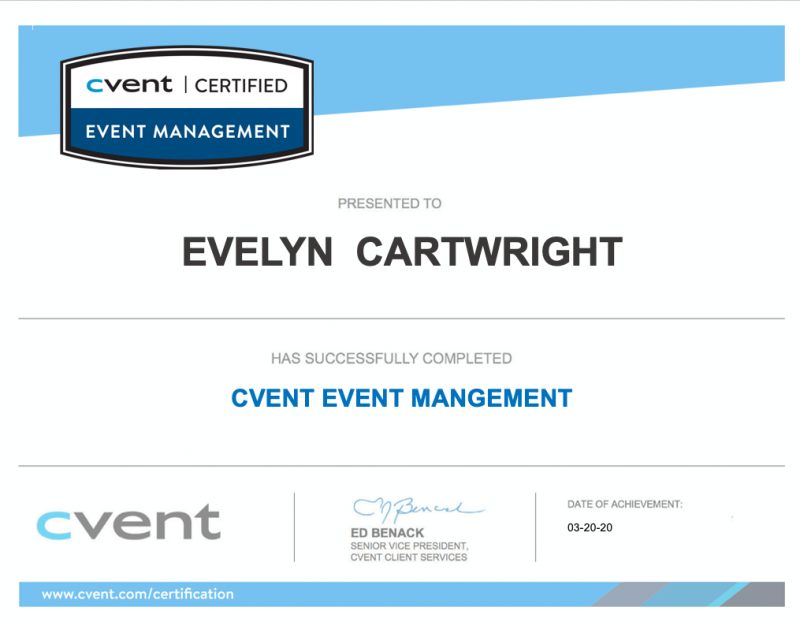 Free Event Planner Certification and Training with Cvent Academy